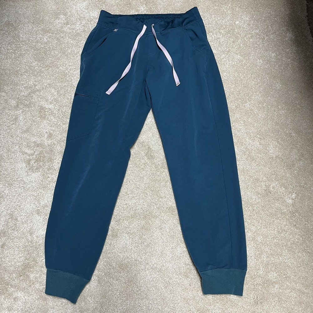 FIGS Zamora scrub Pants Small women's Caribbean blue style W18SW200SP PO# 3123